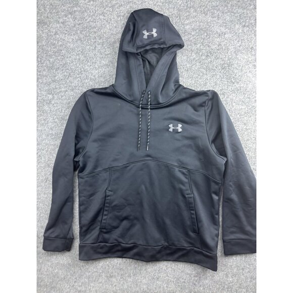 Under Armour Hoodie Mens Large ColdGear Pullover Hooded Sweatshirt Athletic - Picture 1 of 5